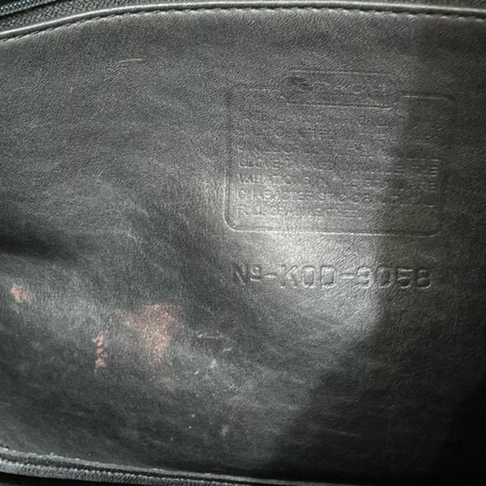 Coach vintage black leather legacy hobo bag nickel hardware 9058 - Picture 14 of 14